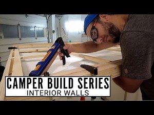 How To Build a DIY Square Drop Camper Trailer: Interior Walls and Ceiling