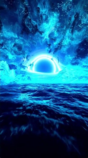 A Journey Beyond Reality 🌌✨ | Cosmic Ocean & Glowing Portal #shorts