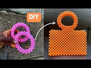 DIY : HOW TO MAKE ROUND BEADED BAG HANDLE || BEGINNER FRIENDLY TUTORIAL (Easy Way)..