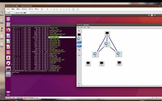 SDN交换机-mininet基本配置和图形化基本拓扑