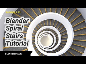 Blender Spiral Stairs Modeling Tutorial