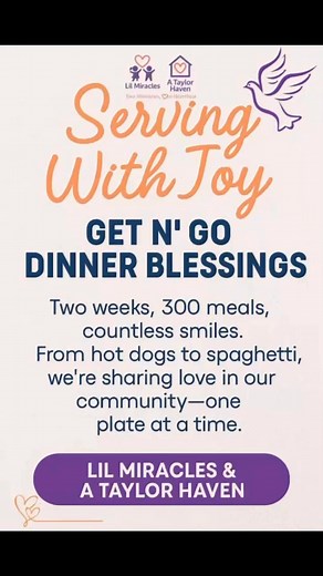 📣 Over the past two weeks, our Get N’ Go Dinner Blessings have filled hearts and stomachs alike. From hot dogs to spaghetti, we’ve shared 300 meals with neighbors, the homeless, and the women at Willow Place. Every plate was a blessing, every smile a reminder of God’s love in action. 💖🍽️ Thank you to all who made this possible—together, we are serving hope one meal at a time! Together we are stronger! Check out the matching blog "Get N' Go Dinner Blessings: Serving with Joy and Purpose. This 