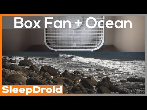 ►10 hours of Box Fan Noise AND Ocean Wave Sounds for Sleeping ~Crashing Ocean | Fan Combo Noise