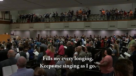 1. There's within my heart a melody; Jesus whispers sweet and low, "Fear not, I am with you, peace, be still," in all of life's ebb and flow. . . REFRAIN: Jesus, Jesus, Jesus, Sweetest name I know, Fills my every longing, Keeps me singing as I go. . . 2. All my life was wrecked by sin and strife, discord filled my heart with pain, Jesus swept across the broken strings, Stirred the slumbering chords again. [Refrain] . . 3. Though sometimes He leads through waters deep, Trials fall across the way;