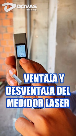 📏 VENTAJA Y DESVENTAJA DEL MEDIDOR LASER . #distanciometro #flexometro #wincha #construccion #medicion | DOVAS Ingeniería