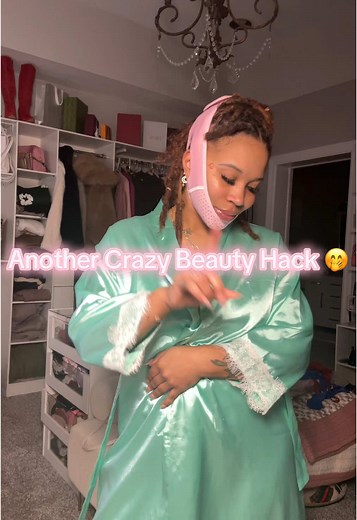 Beauty is not pretty 😅 we gotta do some crazy stuff sometimes lol #girlythings #tiktokshop #beautyhack #fyp