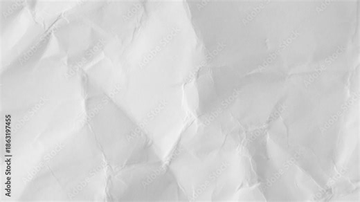 White crumpled paper stop motion background texture.White moving paper texture.Animated white clean empty crumpled paper background,Crumpled white paper texture pattern stop motion animation backgroun