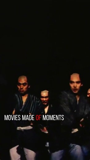 Distinctive! The sword-fighting action of Japanese *chanbara* films.Zatoichi and the Chest of Gold.