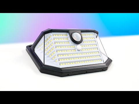 LUZ SOLAR con SENSOR de MOVIMIENTO perfecta para EXTERIOR