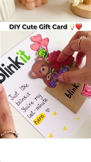 ❤️ Cute DIY Card Idea 🤌🏻✨ Easy Gift Love Card #diy #gift #diycard #giftideas #diygifts #giftforher
