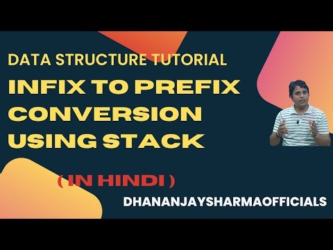 Stack:05 - infix to prefix expression conversion using stack | Data Structure Tutorial in Hindi