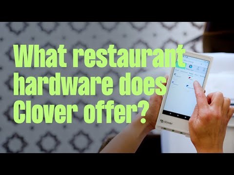 What restaurant hardware does Clover offer?