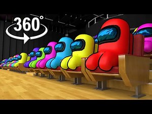 AMONG US 360° - CINEMA HALL ZOMBIE VR/360° ANIMATION