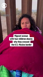 3K views · 71 reactions | "A warm bed where they can sleep without having to hear a gunshot": A migrant mother told CBS News' Camilo Montoya-Galvez she traveled with her four young children, including a baby, to the U.S. border to escape violence in Mexico. But they had to spend the night in the Arizona desert, as border officials struggle to process thousands of migrants. https://cbsn.ws/3Ryx03r | CBS News | Facebook