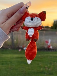 Handmade Small Red Fox Crochet Plush – Soft, Cute, and Forest-inspired - Etsy