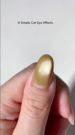 6 Easy Cat Eye Effects ANYONE Can Do! ✨ | Magnetic Gel Tutorial for Beginners #nailtutorial #cateye