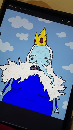 quick ice king for ya #iceking #adventuretime #art #uglyart #ArmaniMyWay