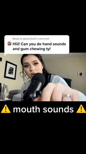 Reply to @glowinkatt gum chewing- mads asmr/ dry hand sounds coming next! #madsasmr#gum#mouthsounds