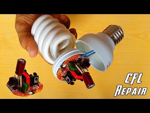 How to Repair CFL Bulb at Home || Repair Compact Fluorescent Light bulbs || DIY CFL Repair