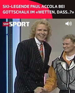 Zuerst Gesamtweltcup gewinnen und dann bei Thomas Gottschalk brillieren 😅💪 ⛷️ Die Schweizer Ski-Legende Paul Accola war 1992 zu Gast im «Wetten, dass..?». Diese Archivperle und vieles mehr gibt's in der Sendung «Gipfelstürmer» zu sehen. 📲📺 Comedian und Moderator Stefan Büsser präsentiert am Samstagabend, 19. März, um 20:10 Uhr auf SRF1 seine 25 unvergessenen Schweizer TV-Geschichten von früher bis heute. Swiss Alpine Ski Team SRF 1 | SRF Schweizer Radio und Fernsehen #Gipfelstürmer #Wettenda