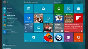 Microsoft planche sur la mise à jour du menu Démarrer de Windows 10