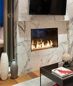 R324STIO 2-Sided Fireplace