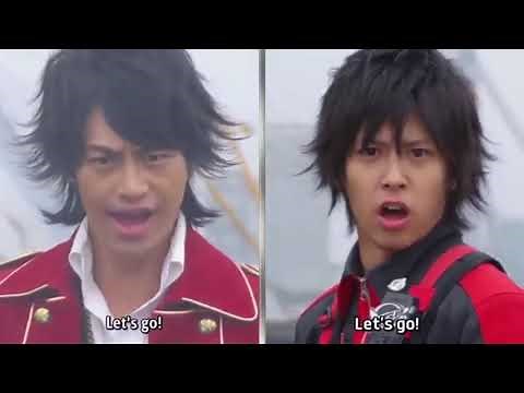 Go-Busters vs Gokaiger Henshin + Fight