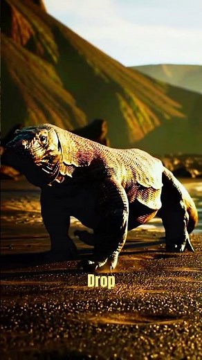 Komodo Dragon: The Venomous Giant of Indonesia 🐉🔥 #KomodoDragon #AnimalFacts #IndonesiaAnimals
