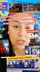35K views · 1.9K reactions | CALLAO /// INFERNAL BALAC3RA DEJA UN FALLECIDO Y TRES HERIDOS EN FALSOS ESTADOS DE EMERGENCIA QUÉ SOLO SIRVEN PARA EL SHOW, TODO ESTO SUCEDIÓ MINUTOS ANTES QUE JOSÉ JERI JUNTO A LA NEFASTA PATTY CHIRINOS LLEGARON AL PUERTO CHALACO Y SE UNIERON A PEDRO SPADARO Y CIRO CASTILLO PARA HACER UN TOUR JUNTO A PNP Y FFAA. | 5TO PODER | Facebook