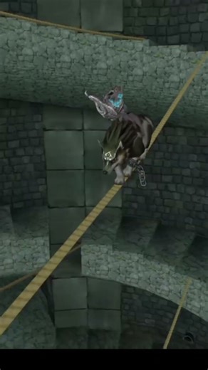 Tight rope walking backwards as wolf link #shortsvideo #gaming #zelda #link #legendofzelda #link