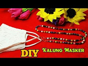 DIY TALI MASKER MUTIARA || Beaded Strap Mask Tutorial
