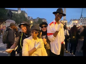 Michael Jackson fans flash mob in London England | 9 May 2026 Trafalgar Square