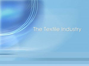 The Textile Industry - SlideServe