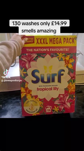 surf washing powder link in the yellow basket #washing #laundry #tiktokshop