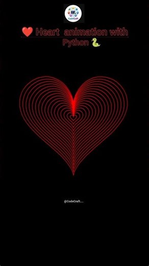 Python Turtle Heart Animation ❤️🐍 | Beautiful Coding Art #shorts #python #coding #heartanimation #cs