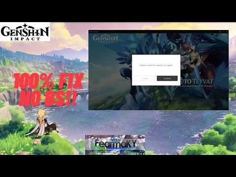 Genshin Impact-Failed to check for updates! 100% FIX!