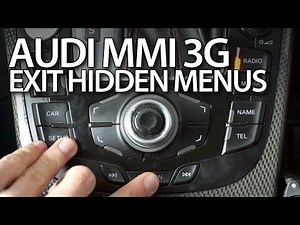 How do you reset the MMI system of the Audi A1?