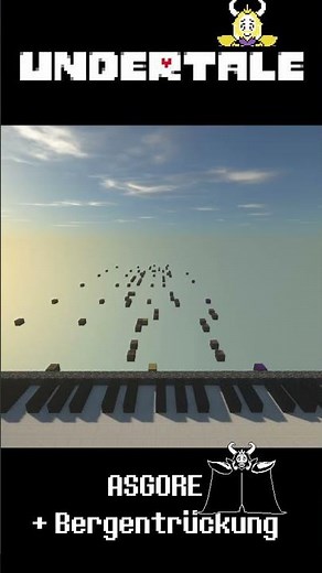 UNDERTALE - Bergentrückung + ASGORE part 5 (Minecraft Noteblock)#shorts #undertale #Asgore