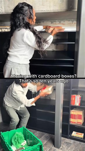 They use boxes. We use Stack! Stack makes moving into your new spot so much easier and faster! Try it out today! #moving #stack #boxes #stacked #dolly #stackmoves #movingboxrentals | Stack - Moving Box Rentals