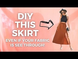 How to Line a Skirt for Beginners | Beginner Sewing Projects