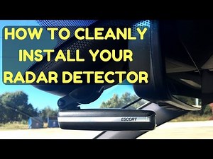 How to Install a Radar Detector or Dashcam in Your Car the Easy and Clean Way