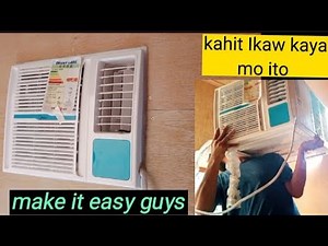 Aircon installation how to install Aircon window type