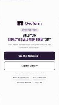 👨‍💼 Employee Evaluation Form Template #EmployeeEvaluation #formbuilder #aitools