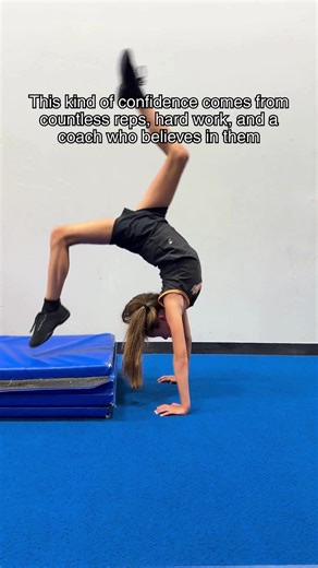 Safe progressions. Strong fundamentals. Coaches who care. That's what we're all about 🧡💙🖤 #pegasuscheer #allstarcheer #funforkids #bellevilleontario