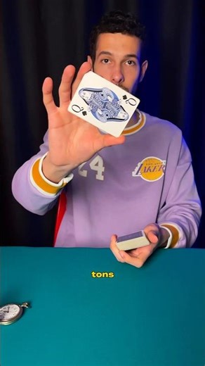 Learn how to visually control a card from the center to the top with this simple trick
