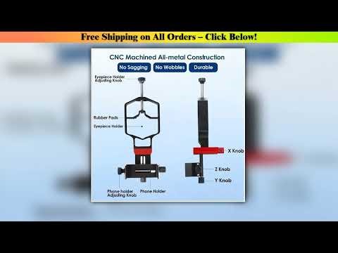 Practical-Universal Phone Scope Digiscope Adapter Metal Telescope Mount 3Axis Smartphone Holder