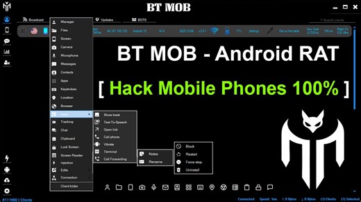 Watch BT MOB Android RAT 3.6 [ 2026 ] Premium Version - Hack Latest Mobile Devices - Father Of All Android RATs [ blackhattoolsandcoursesshop.cc ] | Streamable