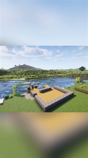 Minecraft Dock House Build: From Start to Finish! #shorts