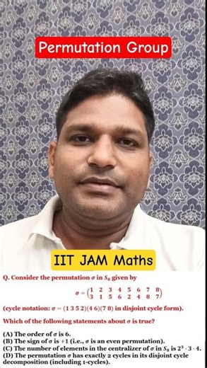 Permutation Group | Group Theory | IIT JAM & CUET PG | IFAS