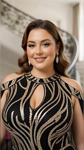 Plus Size Black Sequin Gown Try On Haul 🔥 Elegant Evening Dress Look #PlusSizeFashion #EveningGown